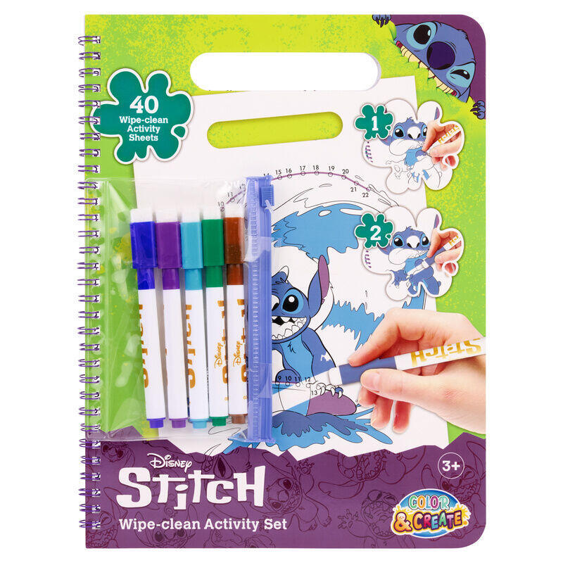 Pack De 6 Unidades - Libro Magico Pinta Con Agua Stitch Disney