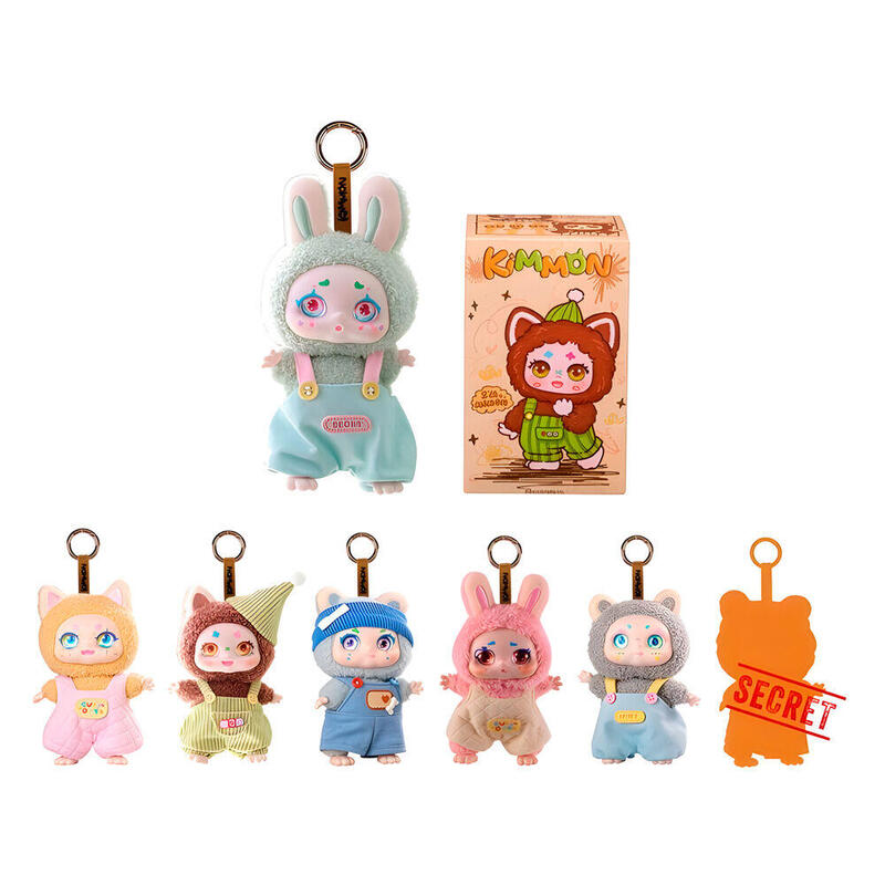 Pack De 6 Unidades - Llavero Muñeco Sorpresa Mimon Kimmon Surtido