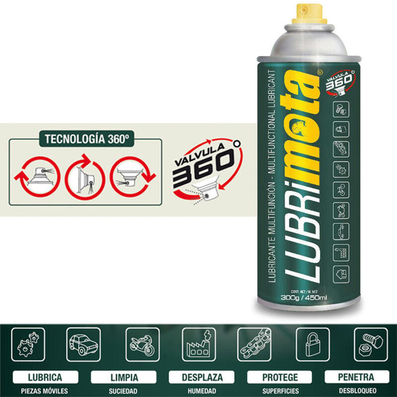 Pack De 6 Unidades - Lubrimota 450ml 300g Mota