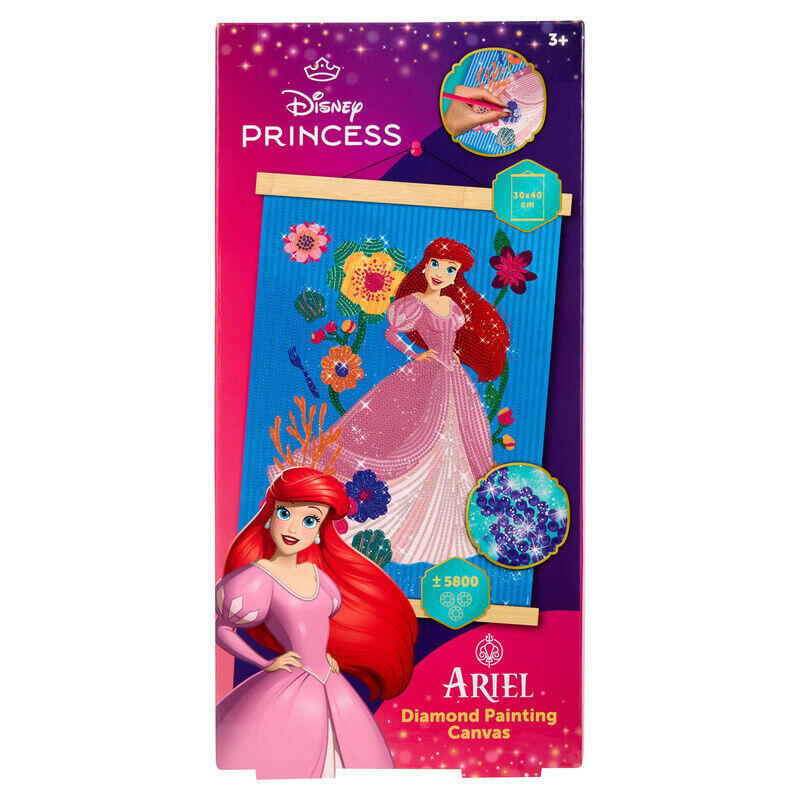 Pack De 6 Unidades - Marco Madera Pinta Con Diamantes Princesas Disney