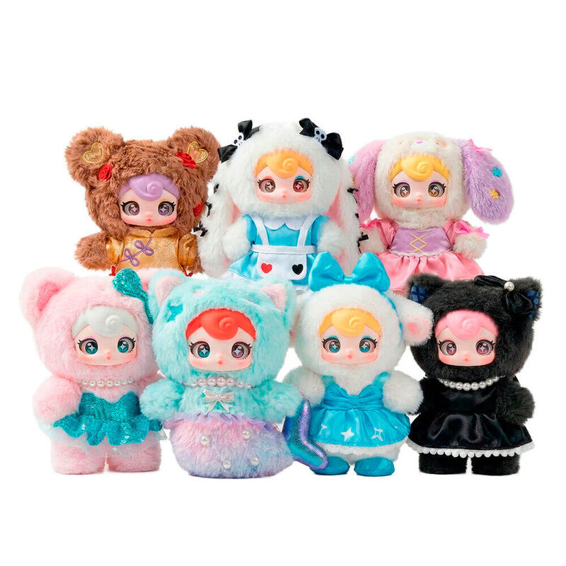 Pack De 6 Unidades - Muñeco Peluche Sorpresa Blind Box Sunycoco-Sweet Rebel Series Nommi 20cm Surtido