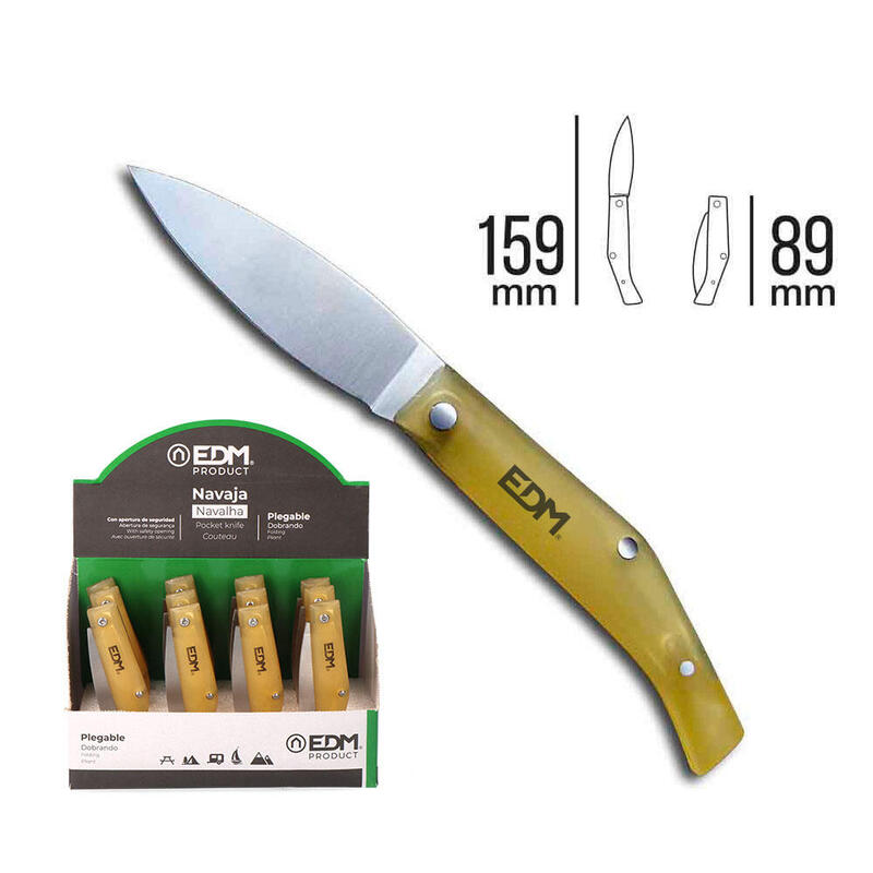 Pack De 6 Unidades - Navaja Con Mango De Plastico De 159mm, Serie Puigmal. Edm Euro/U