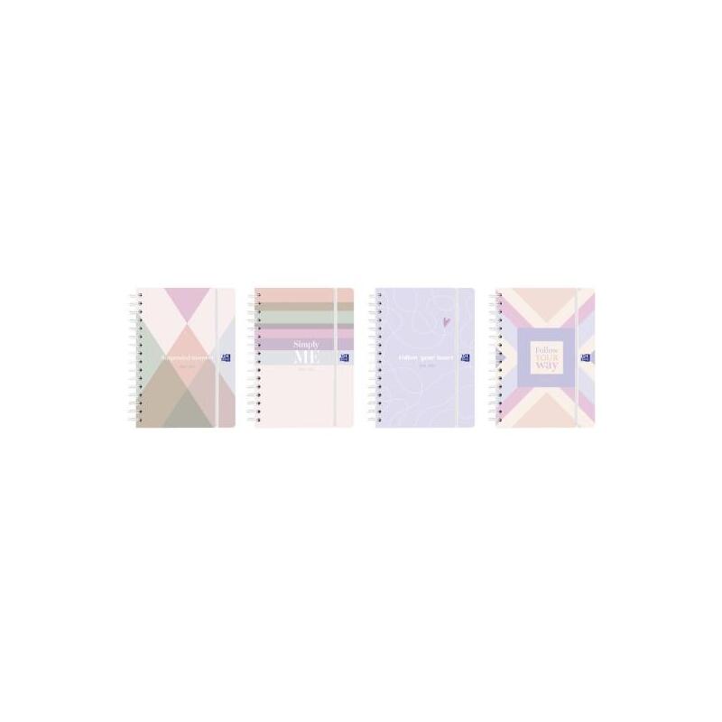 Pack De 6 Unidades Oxford Cute Agenda Escolar Con Espiral - Castellano - Tapa Extradura - Formato A6 - Semana Vista -