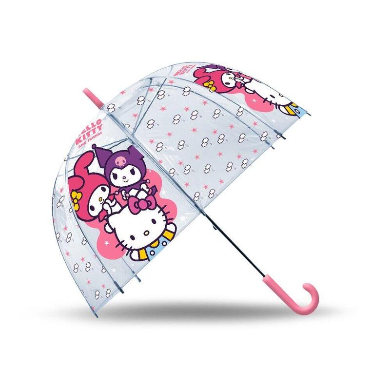 Pack De 6 Unidades - Paraguas Manual Hello Kitty And Friends 46cm