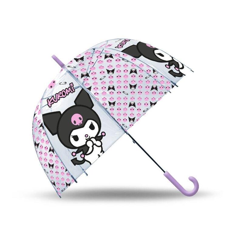 Pack De 6 Unidades - Paraguas Manual Kuromi Hello Kitty 46cm