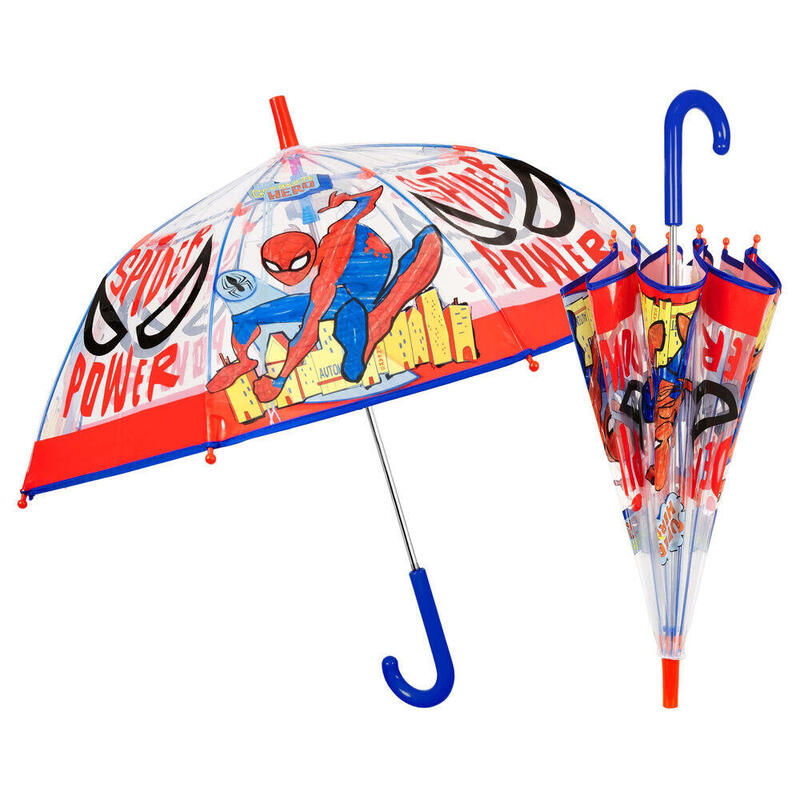 Pack De 6 Unidades - Paraguas Manual Spiderman Marvel 45cm
