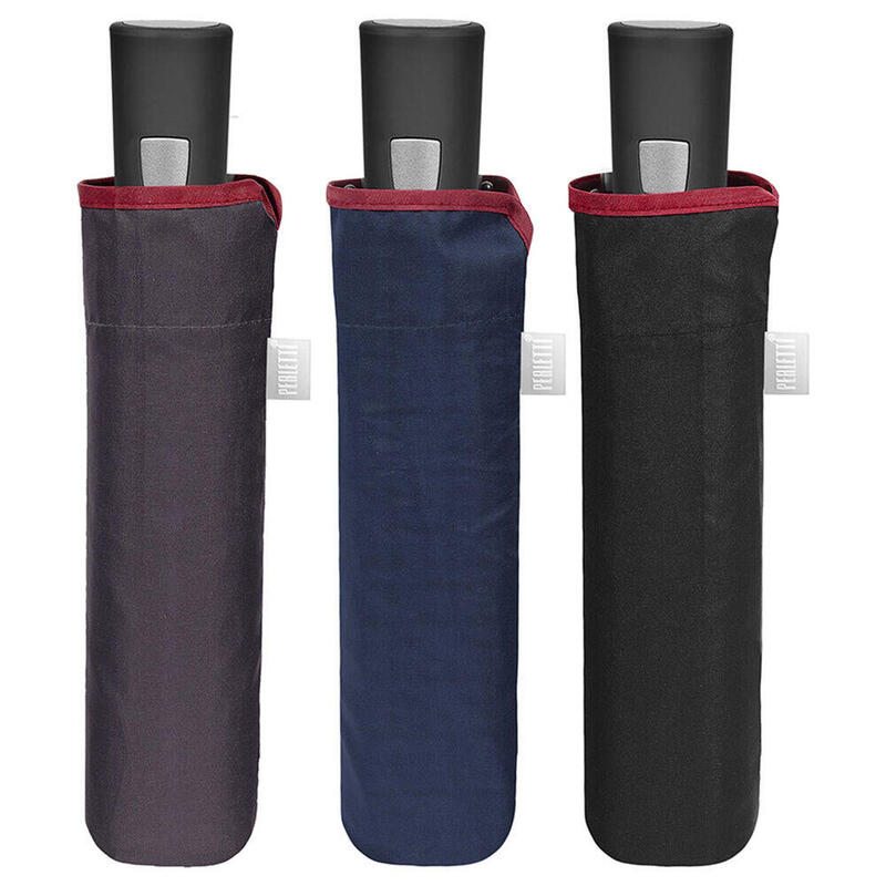 Pack De 6 Unidades - Paraguas Plegable Automatico Colores Oscuros 54cm Surtido