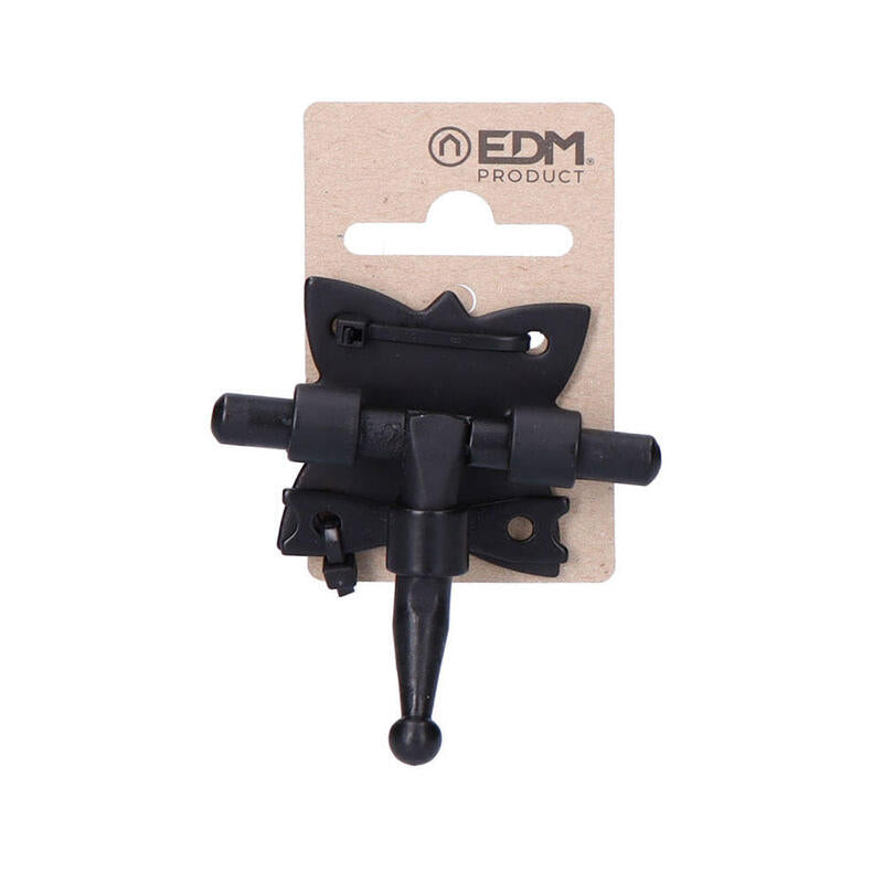 Pack De 6 Unidades - Pasador Rustico Negro 40mm En Cartón Colgante Edm