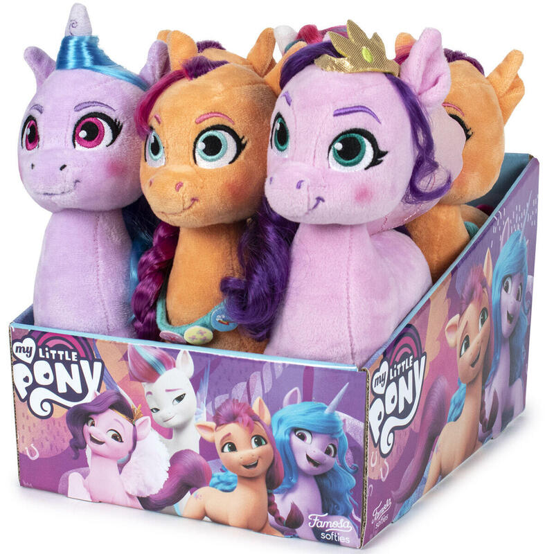 Pack De 6 Unidades - Peluche Mi Pequeño Pony 25cm Surtido