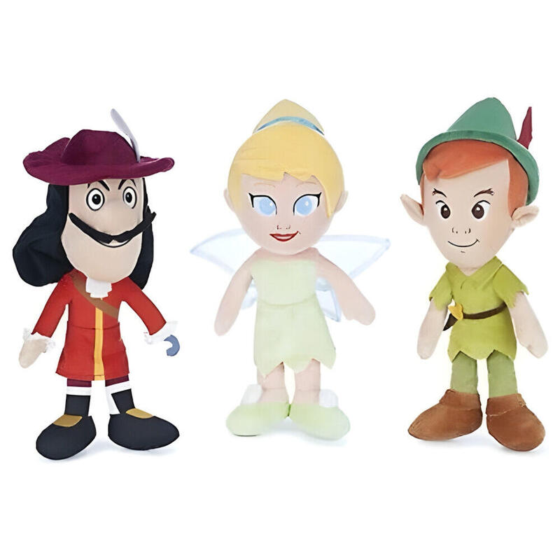 Pack De 6 Unidades - Peluche Peter Pan Disney 30cm Surtido
