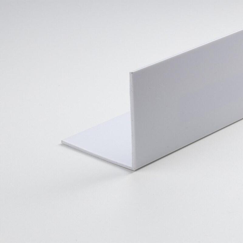 Pack De 6 Unidades - Perfil Bricolaje Ángulo Pvc Blanco Satinado 2000 X 10 X 10 Mm