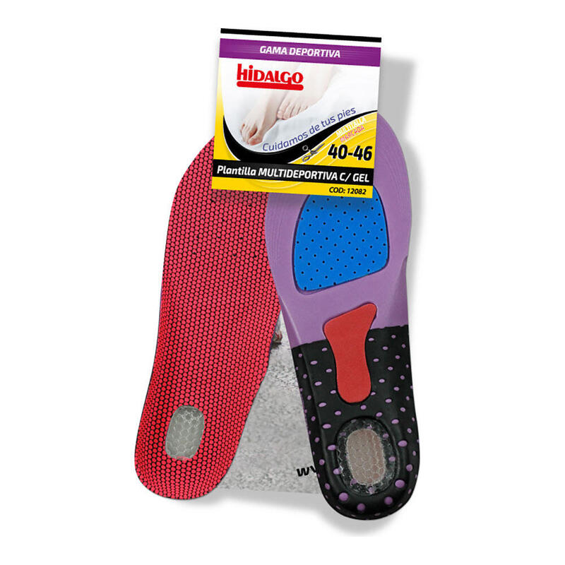 Pack De 6 Unidades - Plantilla Para Calzado Multideportiva Gel T:40-46 Hidalgo