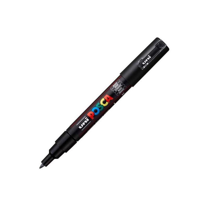Pack De 6 Unidades Posca Marcador Pc-1m No Permanente Punta Fina 0.7-1mm Negro