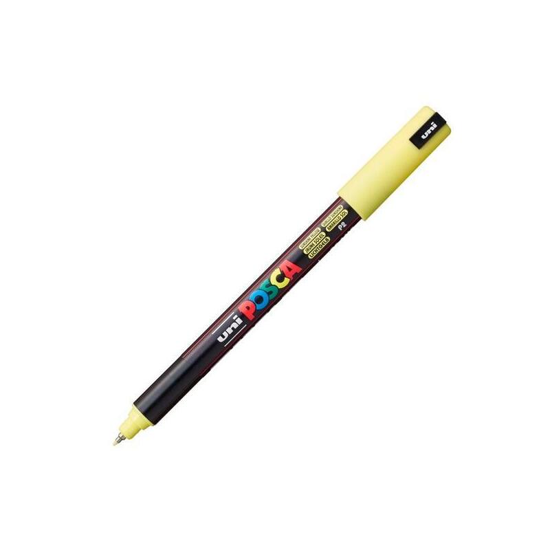 Pack De 6 Unidades Posca Marcador Pc-1mr No Permanente Punta Extrafina 0.7mm Amarillo Sol