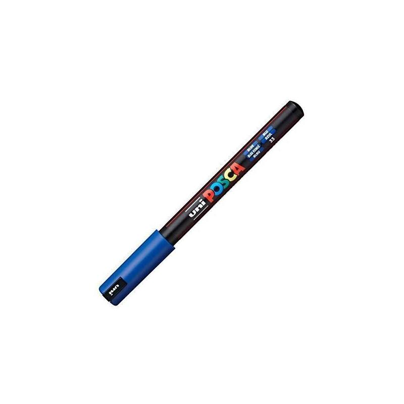 Pack De 6 Unidades Posca Marcador Pc-1mr No Permanente Punta Extrafina 0.7mm Azul