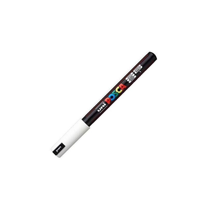 Pack De 6 Unidades Posca Marcador Pc-1mr No Permanente Punta Extrafina 0.7mm Blanco