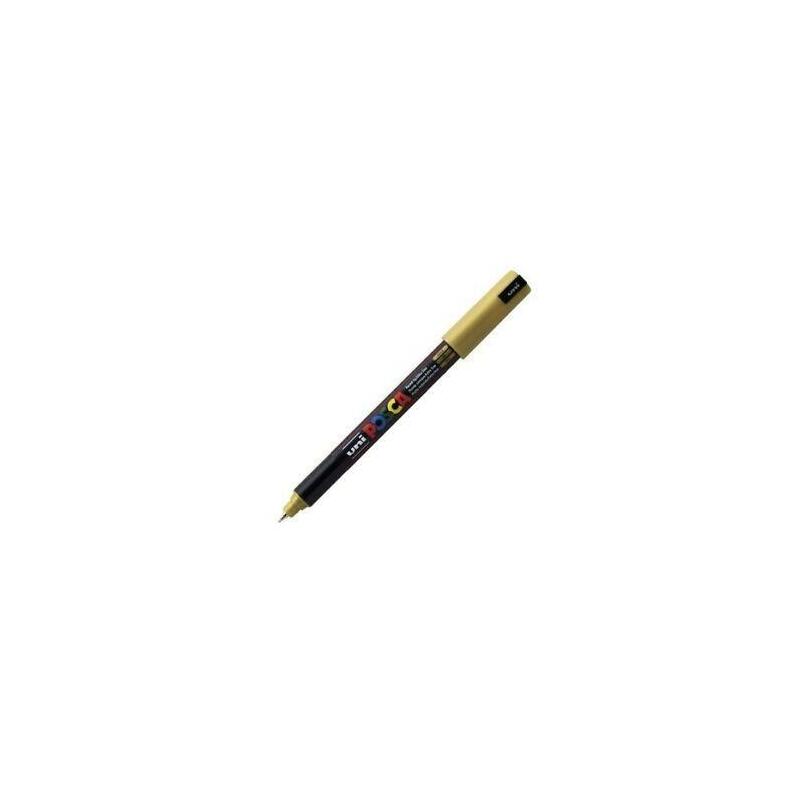 Pack De 6 Unidades Posca Marcador Pc-1mr No Permanente Punta Extrafina 0.7mm Oro
