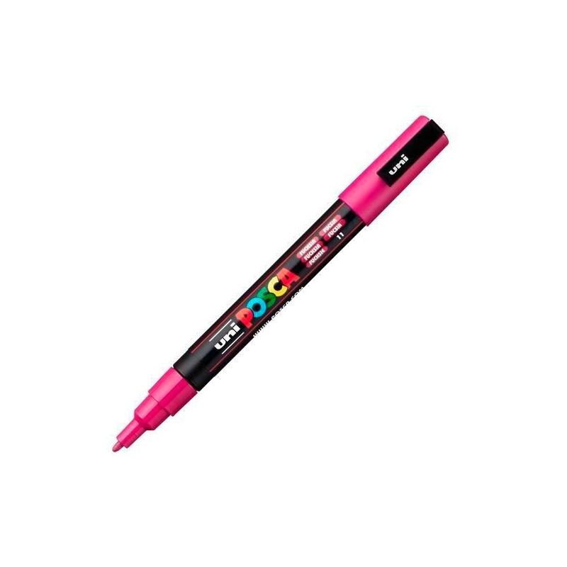 Pack De 6 Unidades Posca Marcador Pc-3m Punta Cónica 0,9 - 1,3 Mm Fucsia