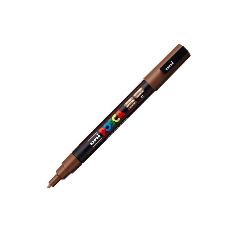 Pack De 6 Unidades Posca Marcador Pc-3m Punta Cónica 0,9 - 1,3 Mm Marrón