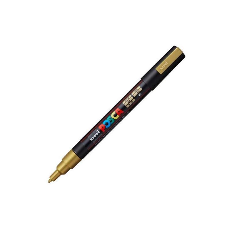 Pack De 6 Unidades Posca Marcador Pc-3m Punta Cónica 0,9 - 1,3 Mm Oro