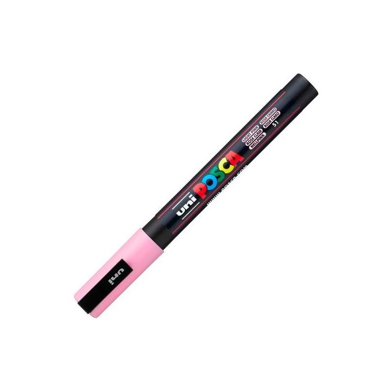 Pack De 6 Unidades Posca Marcador Pc-3m Punta Cónica 0,9 - 1,3 Mm Rosa Claro