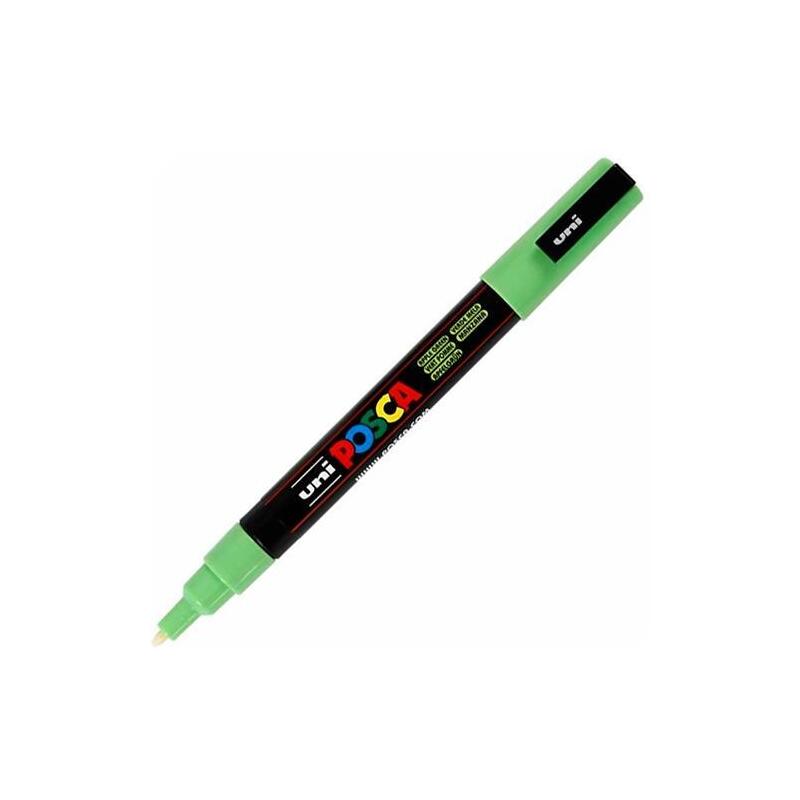 Pack De 6 Unidades Posca Marcador Pc-3m Punta Cónica 0,9 - 1,3 Mm Verde Manzana
