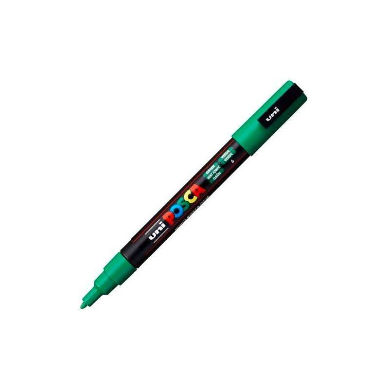 Pack De 6 Unidades Posca Marcador Pc-3m Punta Cónica 0,9 - 1,3 Mm Verde