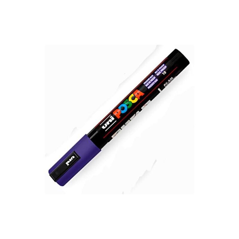 Pack De 6 Unidades Posca Marcador Pc-5m No Permanente Punta Forma De Bala 1,8 - 2,5 Mm Azul Prusia