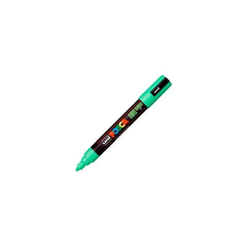 Pack De 6 Unidades Posca Marcador Pc-5m No Permanente Punta Forma De Bala 1,8 - 2,5 Mm Verde Claro