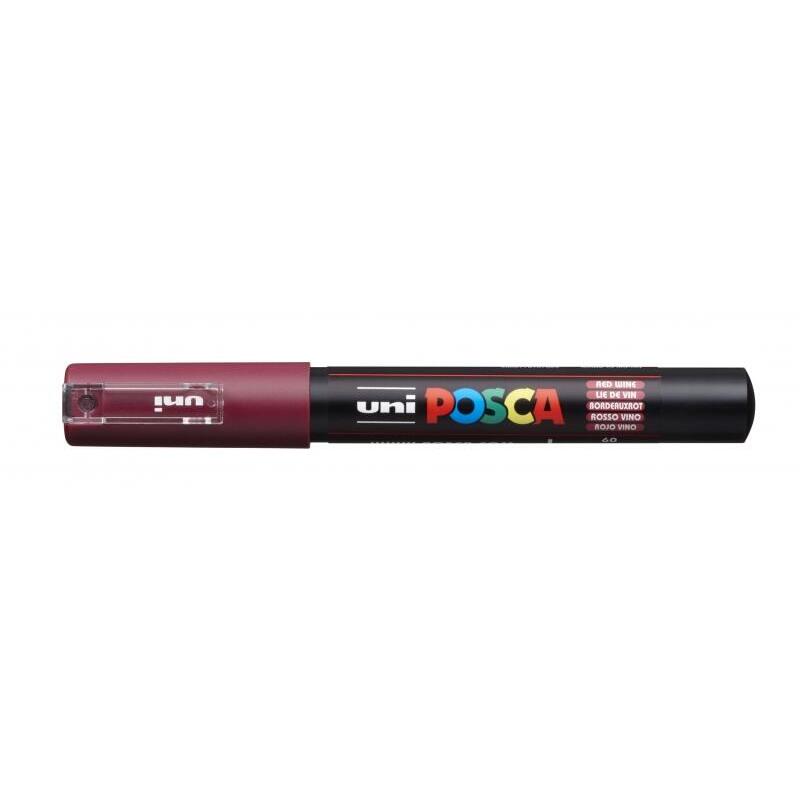 Pack De 6 Unidades Posca Pc-1m Marcador De Pintura - Punta Conica 0.7mm - Tinta Base Al Agua - Resistente A La Luz - No