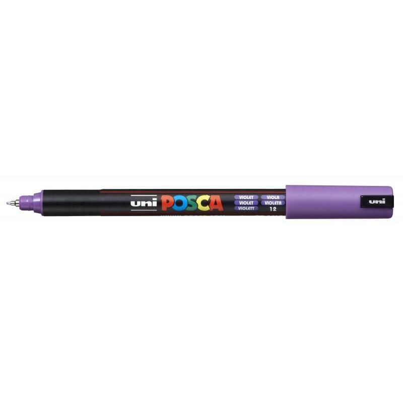 Pack De 6 Unidades Posca Pc-1mr Marcador De Pintura - Punta Roller 0.7mm - Tinta Base Al Agua - No Permanente -