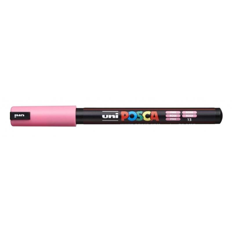 Pack De 6 Unidades Posca Pc-1mr Marcador De Pintura - Punta Roller De Fibra 0.7mm - Tinta Base Al Agua - No Permanente