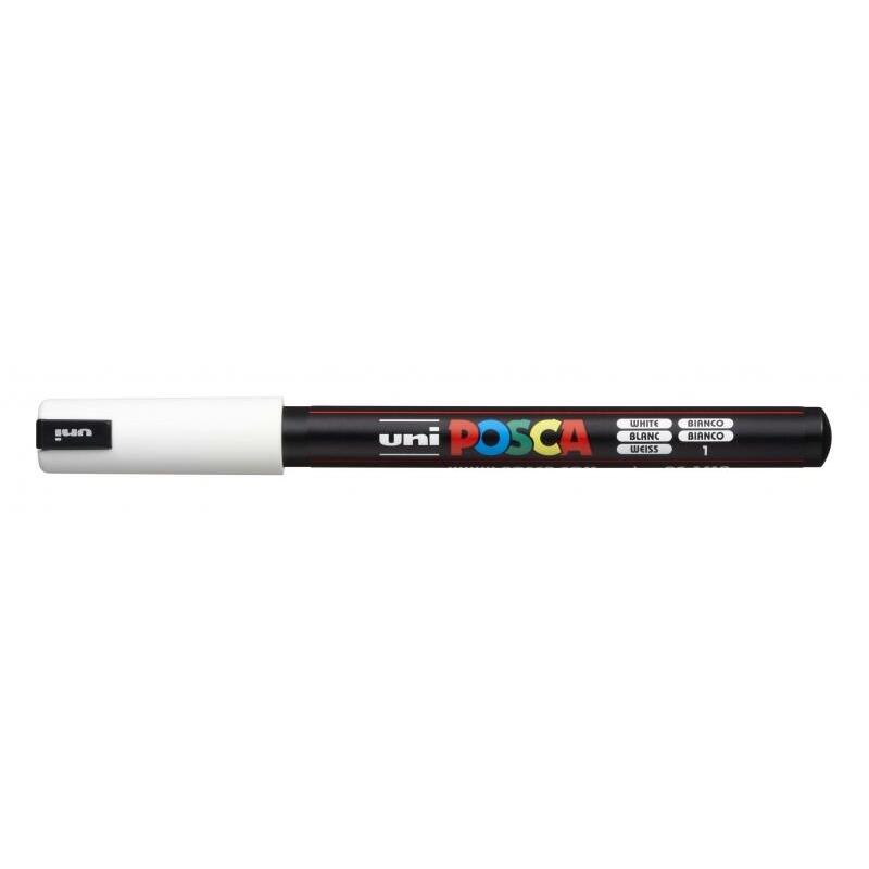 Pack De 6 Unidades Posca Pc-1mr Marcador De Pintura - Punta Roller De Fibra 0.7mm - Tinta Pigmentada Base Al Agua -