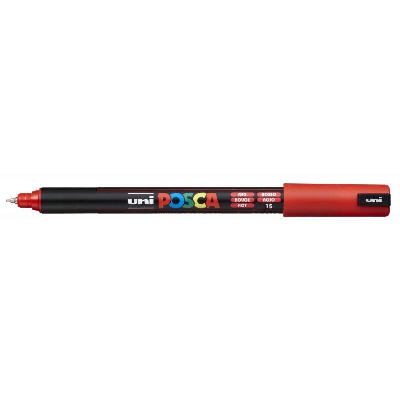 Pack De 6 Unidades Posca Pc-1mr Marcador De Pintura - Punta Roller De Fibra 0.7mm - Tinta Pigmentada Base Al Agua -