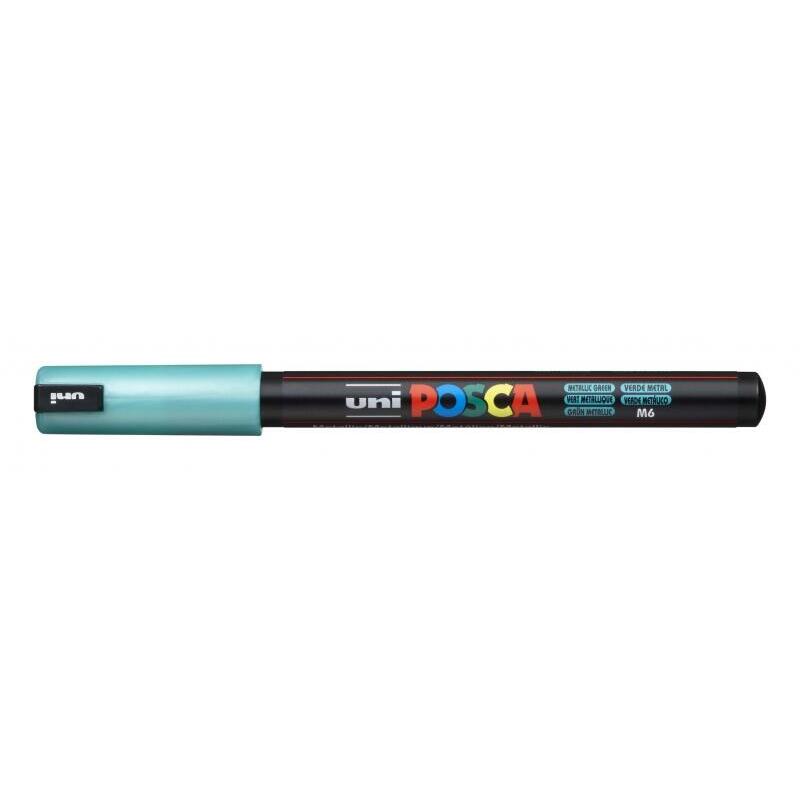 Pack De 6 Unidades Posca Pc-1mr Marcador De Pintura - Punta Roller De Fibra 0.7mm - Tinta Pigmentada Base Al Agua -