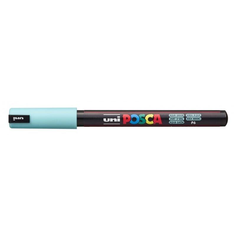 Pack De 6 Unidades Posca Pc-1mr Marcador De Pintura - Punta Tipo Roller 0.7mm - Tinta Pigmentada Base Al Agua -