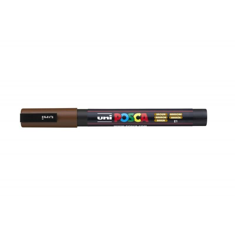 Pack De 6 Unidades Posca Pc-3m Marcador De Pintura - Punta Conica De Poliester 0.9-1.3mm - Tinta Base Al Agua -