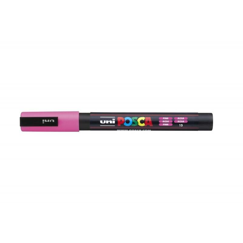Pack De 6 Unidades Posca Pc-3m Marcador De Pintura - Punta De Poliester Conica 0.9-1.3mm - Tinta Base Al Agua -