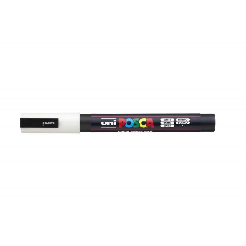 Pack De 6 Unidades Posca Pc-3m Marcador De Pintura - Punta De Poliester Conica 0.9-1.3mm - Tinta Base Al Agua -