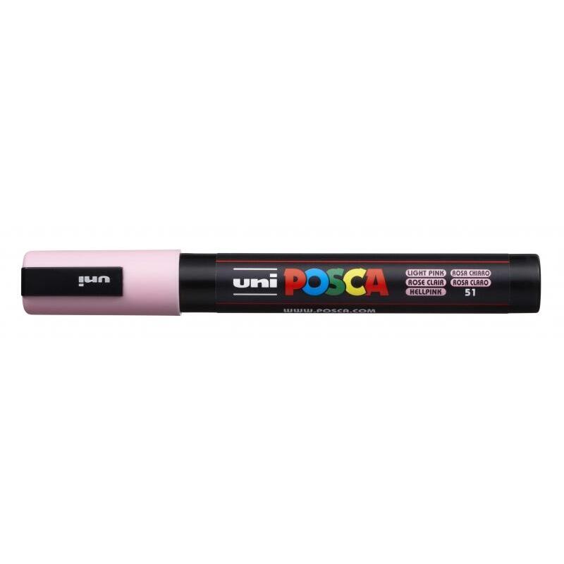Pack De 6 Unidades Posca Pc-5m Marcador De Pintura - Punta De Bala 1.8-2.5mm - Tinta Base Al Agua - Resistente A La Luz