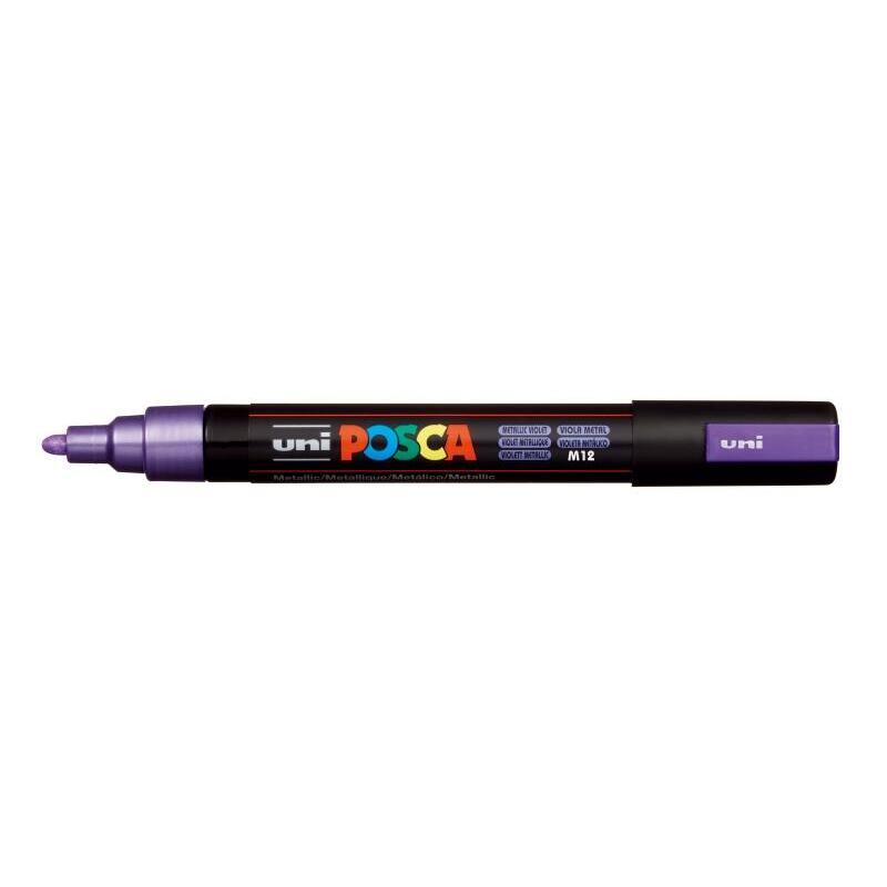 Pack De 6 Unidades Posca Pc-5m Marcador De Pintura - Punta De Bala 1.8-2.5mm - Tinta Base Al Agua - Resistente A La Luz
