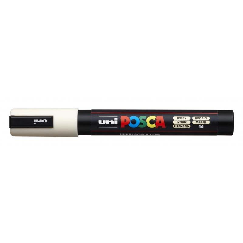Pack De 6 Unidades Posca Pc-5m Marcador De Pintura - Punta De Poliester 1.8-2.5mm - Tinta Base Al Agua - Resistente A