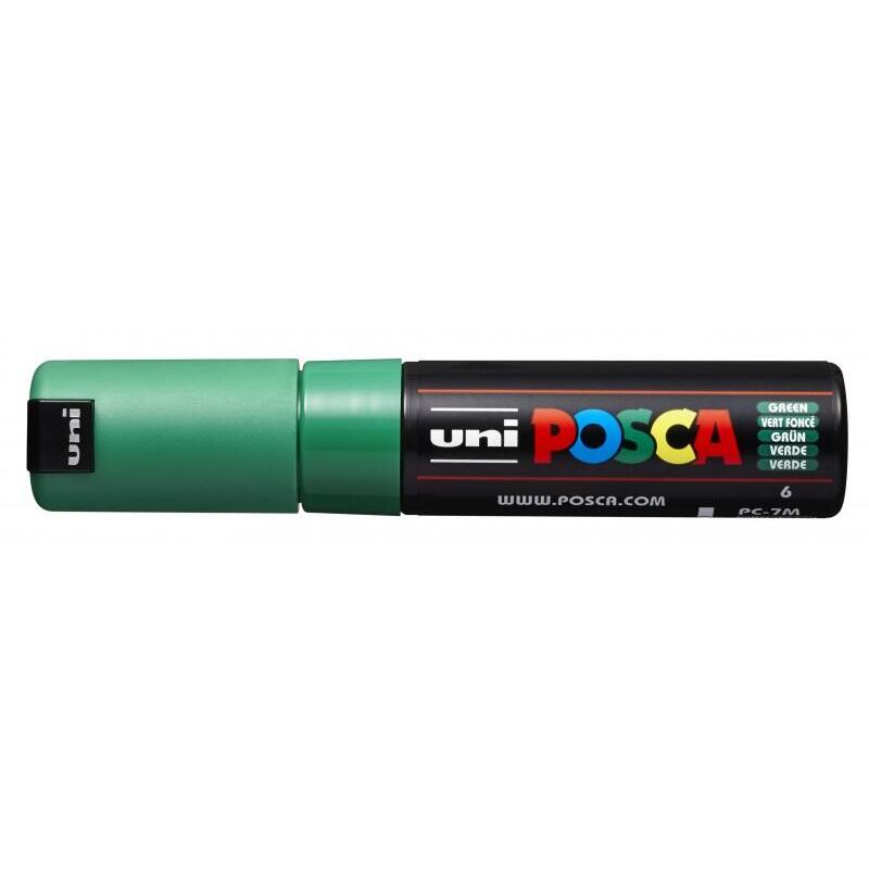 Pack De 6 Unidades Posca Pc-7m Marcador De Pintura Base Al Agua - Punta De Bala 4.5-5.5mm - Tinta Pigmentada -