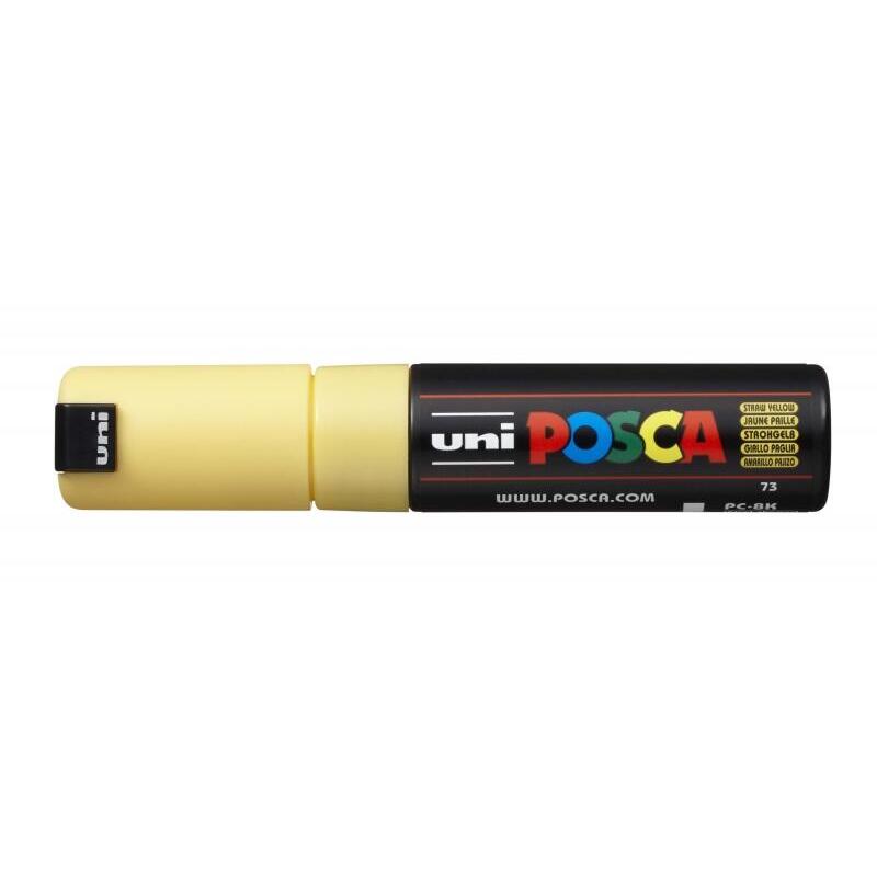 Pack De 6 Unidades Posca Pc-8k Marcador De Pintura - Punta Biselada Acrilica 8mm - Tinta Base Al Agua - No Permanente -