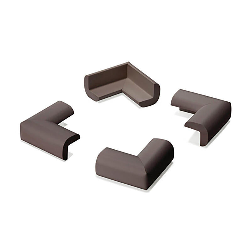 Pack De 6 Unidades - Protector Cantos Acolchado Marron 5002-4-001 (Blister 4 Unid.) Inofix