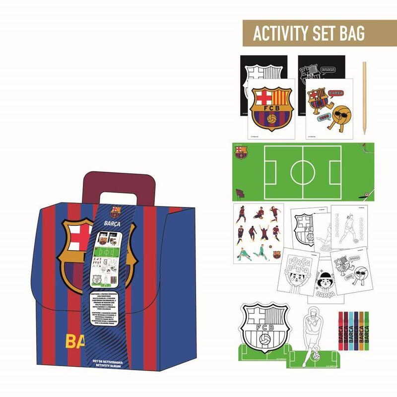 Pack De 6 Unidades - Set Coloreable Mochila F.C. Barcelona
