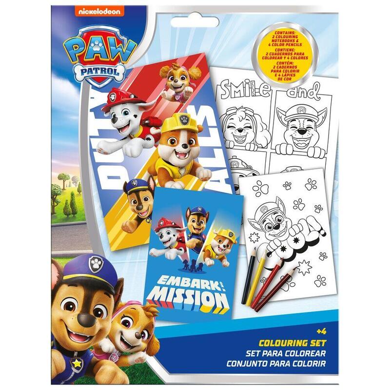 Pack De 6 Unidades - Set Colorear Patrulla Canina Paw Patrol