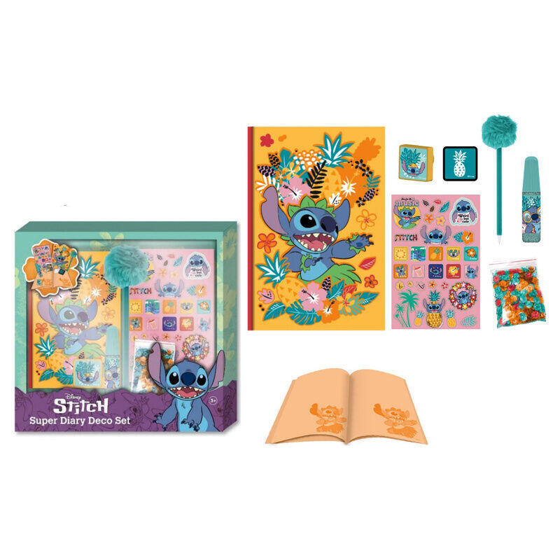 Pack De 6 Unidades - Set Diario Stitch Disney