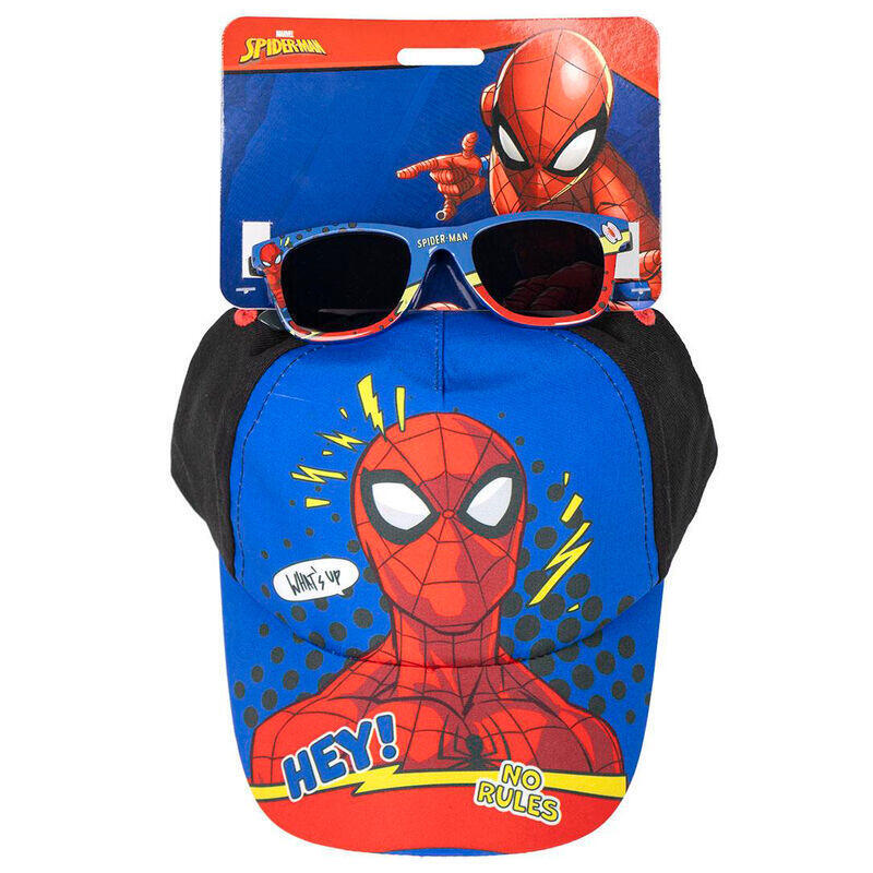 Pack De 6 Unidades - Set Gorra + Gafas Sol Spiderman Marvel