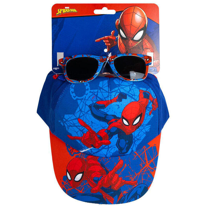 Pack De 6 Unidades - Set Gorra + Gafas Sol Spiderman Marvel